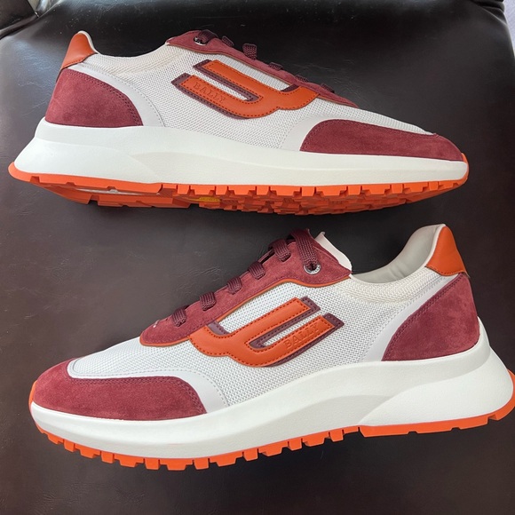 ❤️SOLD❤️ New! BALLY Demmy Mesh & Leather Low Top Sneakers - Picture 7 of 16